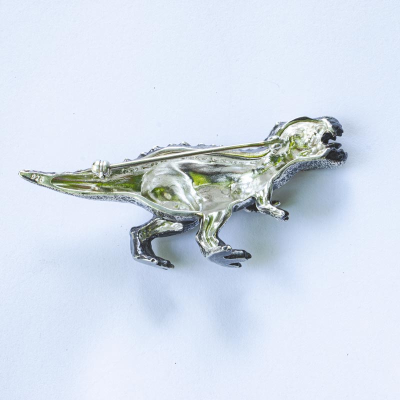 A Righteous T. Rex Brooch