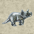Load image into Gallery viewer, An Intrepid Triceratops Brooch